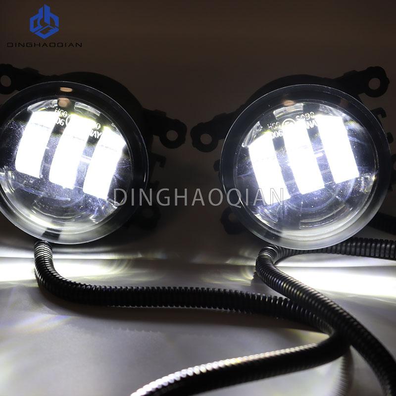 2 X Car Front Bumper Fog Light Assembly For Porsche Cayenne 92A 958 2010 2011 2012 2013 2014 2015 Led Fog Lights H11 DRL 12V