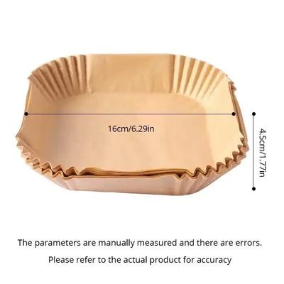 100/50Pcs Air Fryer Disposable Paper Non-Stick Airfryer Baking Papers Round Air-Fryer Paper Liners Paper Kitchen Accessories