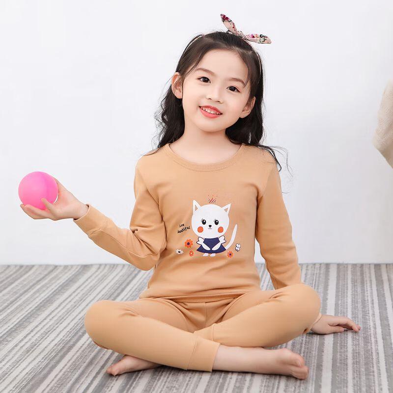 Mu Qingqing Kids Cartoon Thermal Underwear Set 100