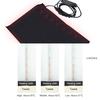Electric Heating Pad USB Powered Soft Lightweight Portable 5V 2A Heating Pad for Outdoor Camping Indoor Winter Use Black 24x17cm