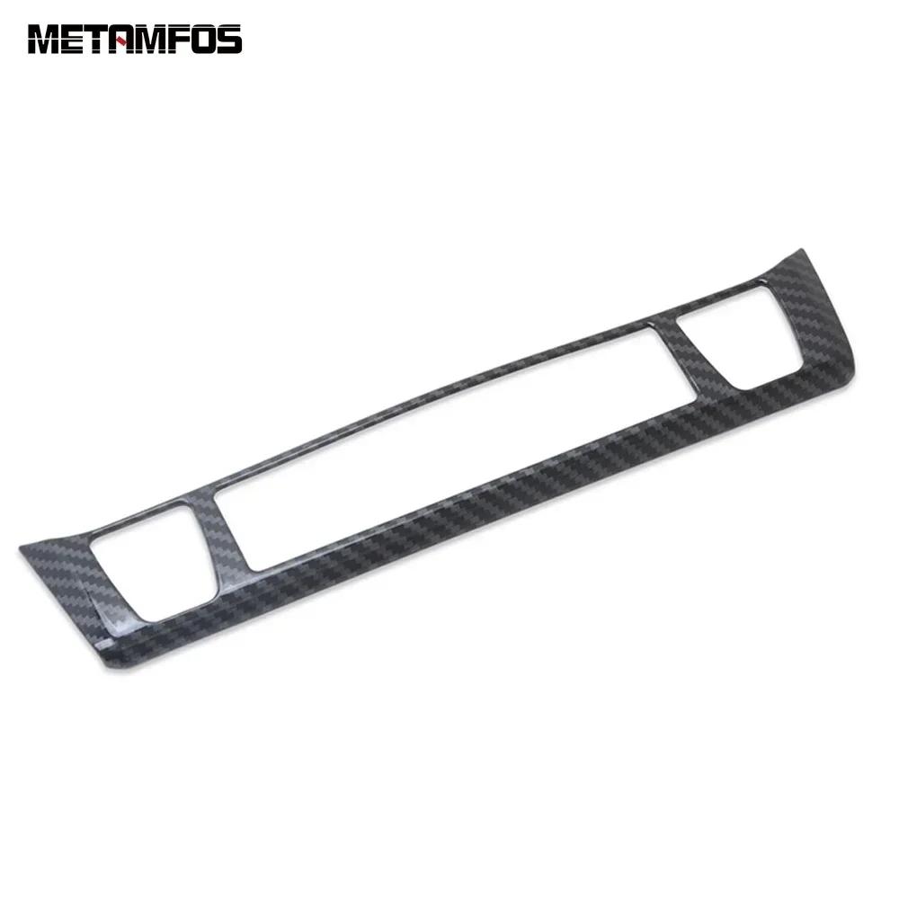 For Toyota Rav4 Rav 4      2024 Carbon Fiber Center Console Seat Heat Switch Cover Trim Interior Accessories