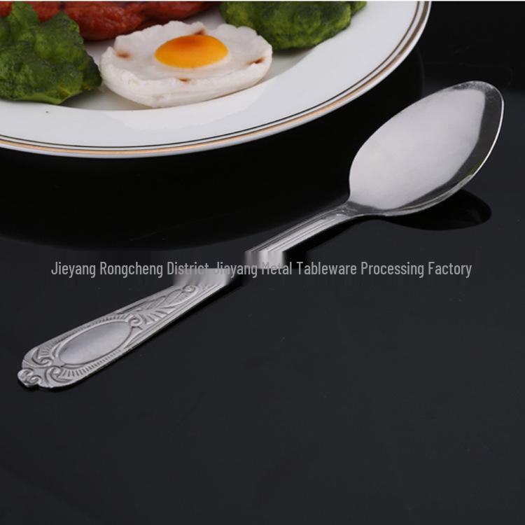 Stainless Steel Cutlery Set: Soup Spoons & Dessert Forks for Restaurants & Homes