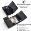 Rfid Card Holder Airtag Wallets Men Money Bag Slim Thin Women Wallets Leather Wallet For Apple Air Tag Purses Smart Black Wallet