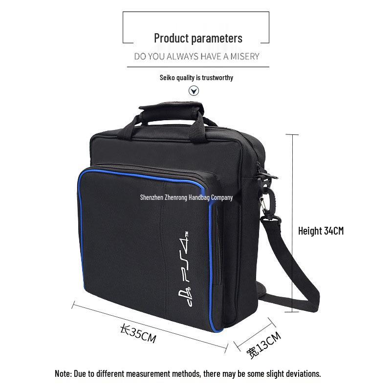 PS4 Console Storage and Shoulder Bag for PS4, PS4 Slim, and PS4 Pro