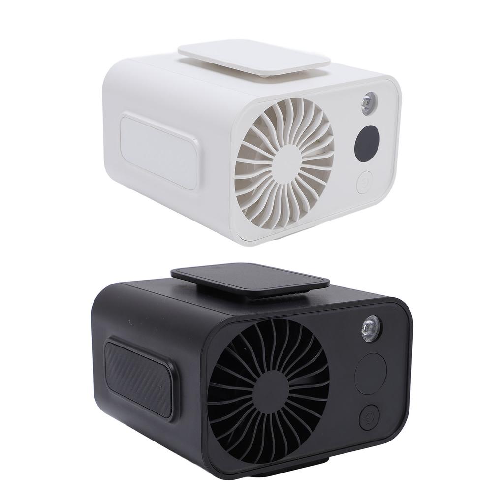 Portable Waist Fan Wearable Hanging Neck Clip On Belt Personal Fan with LED Light Digital DisplayUSB