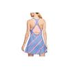 Nike Logo Print Sleeveless Color Block Fitted Midi Dress Women Dresses Blue CI9227-478