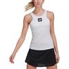 Adidas Solid Logo Round Neck Sleeveless Vest Women tops White HA7627