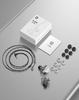 Yinyoo KBEAR Flash Hybrid In-Ear Monitor Earphones, Wired, High-End, 2-Pin, Sound-Isolating, Re-Cableable, Gaming Earphones (3.5mm, No Mic, Gray)