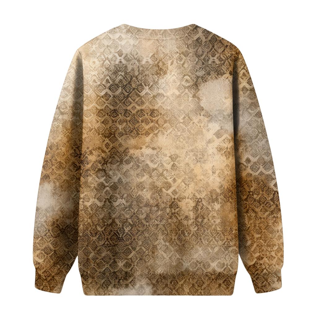 Herren Rundhals Fleecegefüttert Dick Warm Sweatshirt