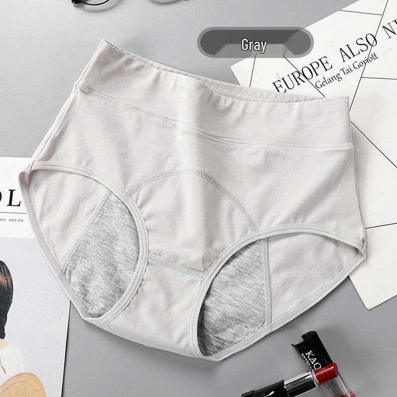 Bannore Women's Plus Size High-Waisted Leak-Proof Menstrual Cotton Briefs