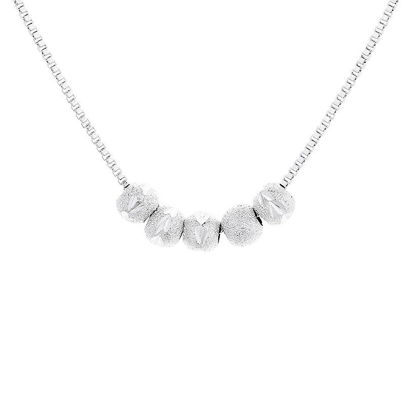 Five Blessings To The Gate of The Lucky Beads and Collarbone Chain Japanese and Korean Ins Light Luxury Simple Niche