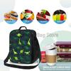 Isolierte Cartoon-Dinosaurier-Lunchtasche für Kinder, Jungen, Mädchen, tragbare thermische Bento-Lebensmitteltasche, Oxford-Kühltasche für Schule, Arbeit