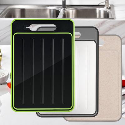 Schnell auftauendes doppelseitiges Aluminium-Schneidebrett: Angedickt für Steak, Obst und mehr