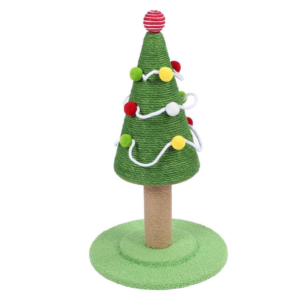 Cat Scratching Post Xmas Tree Style Sisal Protect Furniture Stable Structure Cat Tree Scratch Post for Home Indoor