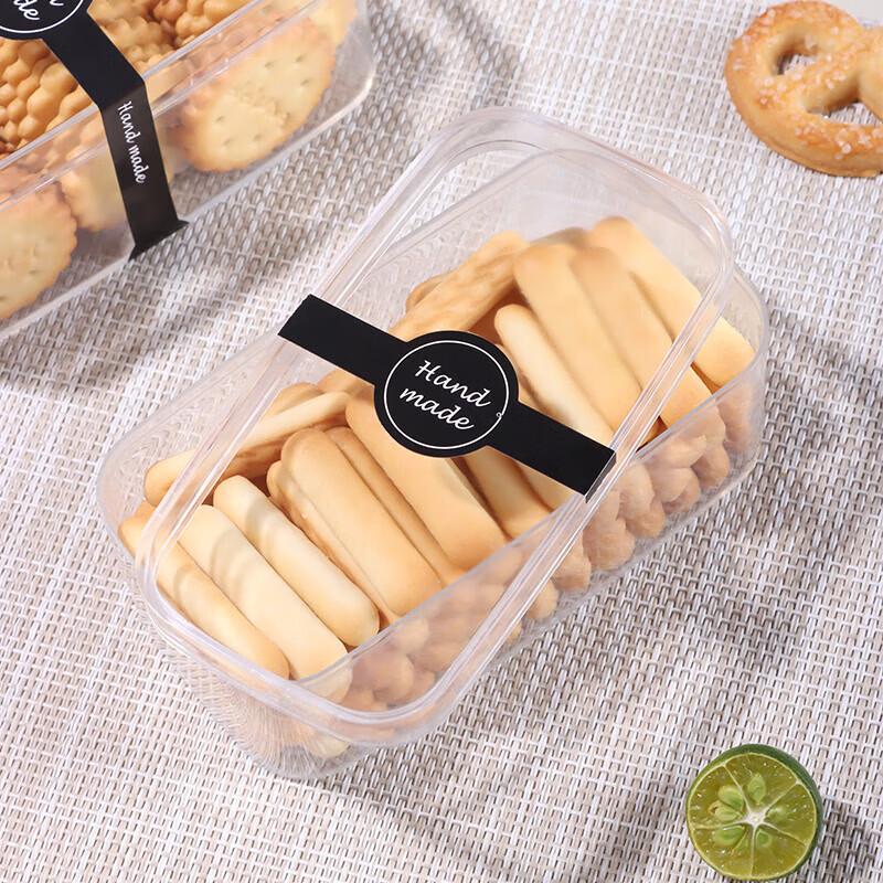 BJ 300ml Transparent Plastic Food Storage Jars (6-Pack)