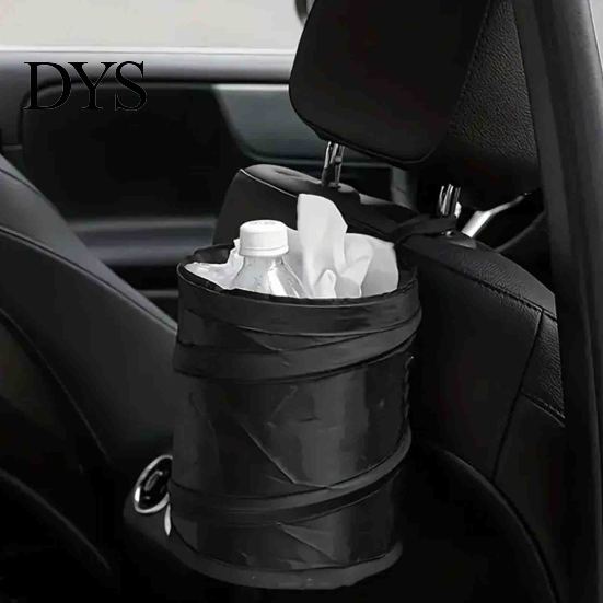 Car Waste Management Solution Collapsible Trash Can, Interior Foldable Container, Waterproof Oxford Travel Essentials for Organization Cloth Bin with