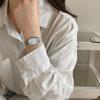 Retro Ovales Zifferblatt Stahlband Damen Koreanischer Stil Uhr