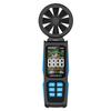 Handheld High Accuracy Anemometer Double Bearing 8-blade Fan Digital Anemometer LCD Backlit Color