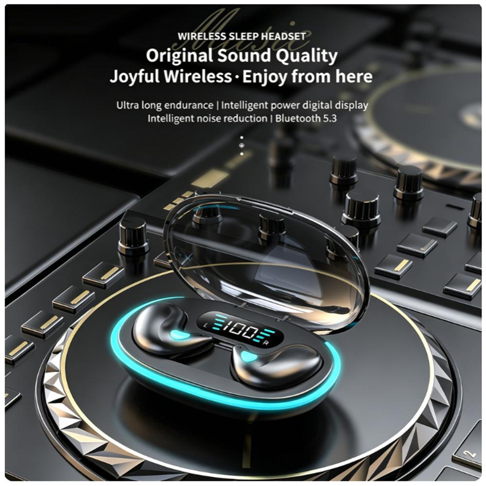 Nowe bezprzewodowe słuchawki X55 Invisible Sleep True Mini Bluetooth 5.3 Ukryte słuchawki Słuchawki douszne z mikrofonem Redukcja szumów basowych Zestawy słuchawkowe stereo HiFi