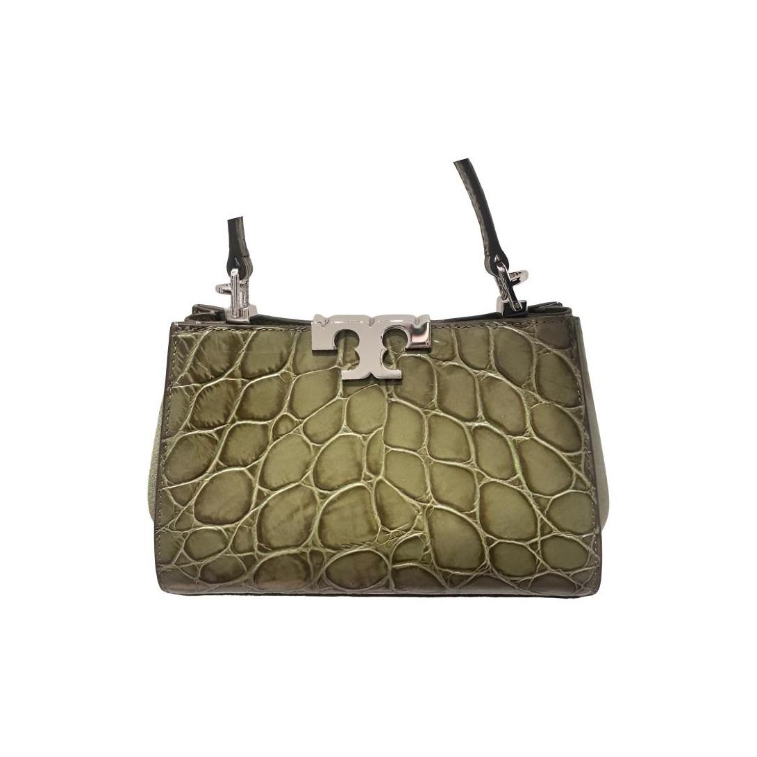

Tory Burch Eleanor Sculptural Hardware Leather Mini Shoulder Crossbody Bag Women Bags Ivy 164849-300 Basic Set (Bag+Dust Bag)