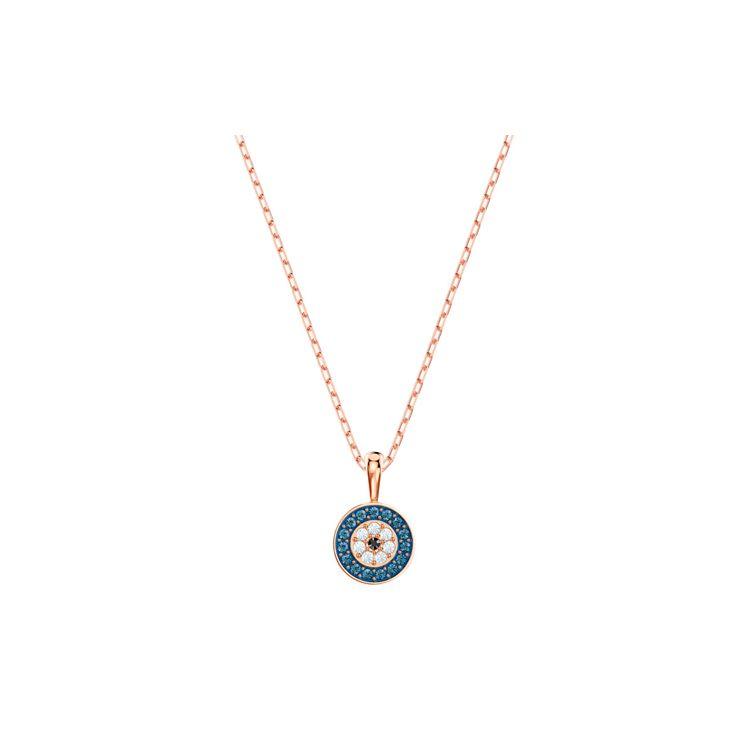 Swarovski Luckily Evil Eye Crystal Necklace Women necklace 5468919 Box (Random Color)