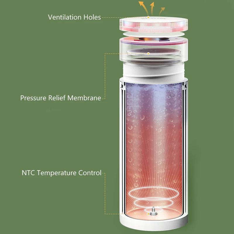 110V 220V Intelligent Digital Display Electric Water Boiling Thermos Bottle Travel Portable Heating Kettle Leakproof Thermal Cup