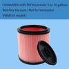 HEPA Filter for Vacmaster Fine Dust Cartridge Filter & Retainer 5 To 20 Gallon Wet/Dry Vacs, VCFF