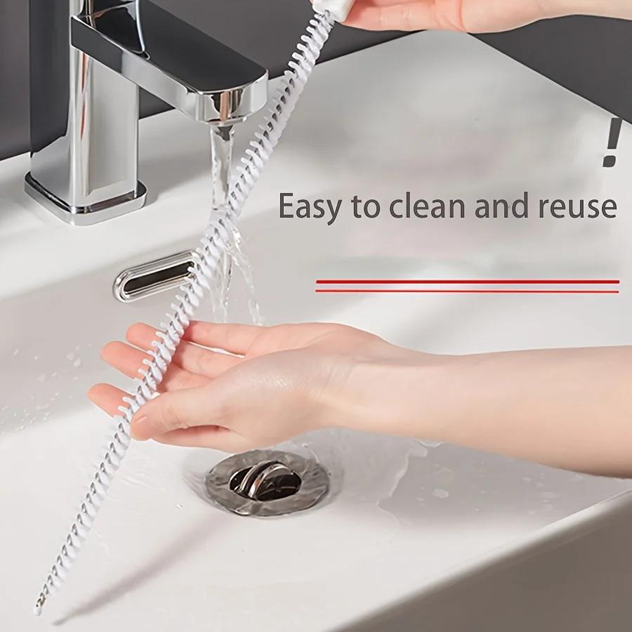 1PC Water Pipe Dredging Brush Pipe Dredging Device Sewer Hair Cleaner Face Washing Water Pool Floor Drain Dredging Cleaning Brush