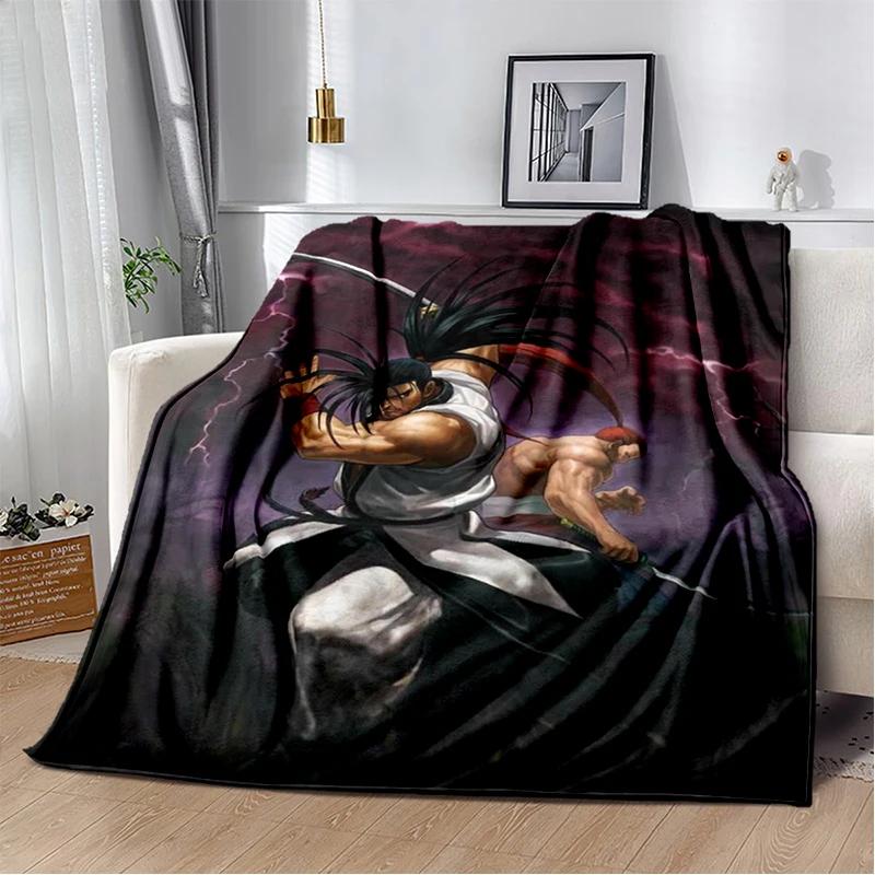 2026 New Style Retro Game Samurai Spirits Shodown Haohmaru Cartoon Blanket,Soft Throw Blanket for Home Bedroom Bed Sofa Kid Gift