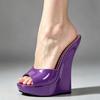 Ultra 18CM hoge wighak sandalen platform peep toe vrouwen sexy fetish schoenen