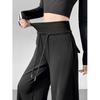 Women Classic High Wast Trousers Girls Loose Fit Wide Leg Casual Pants Chic Korean Sweatpants