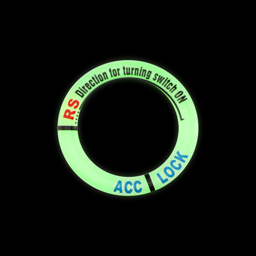Buy Night Luminous Car Ignition Key Ring Stickers Auto Motorcycle 3D