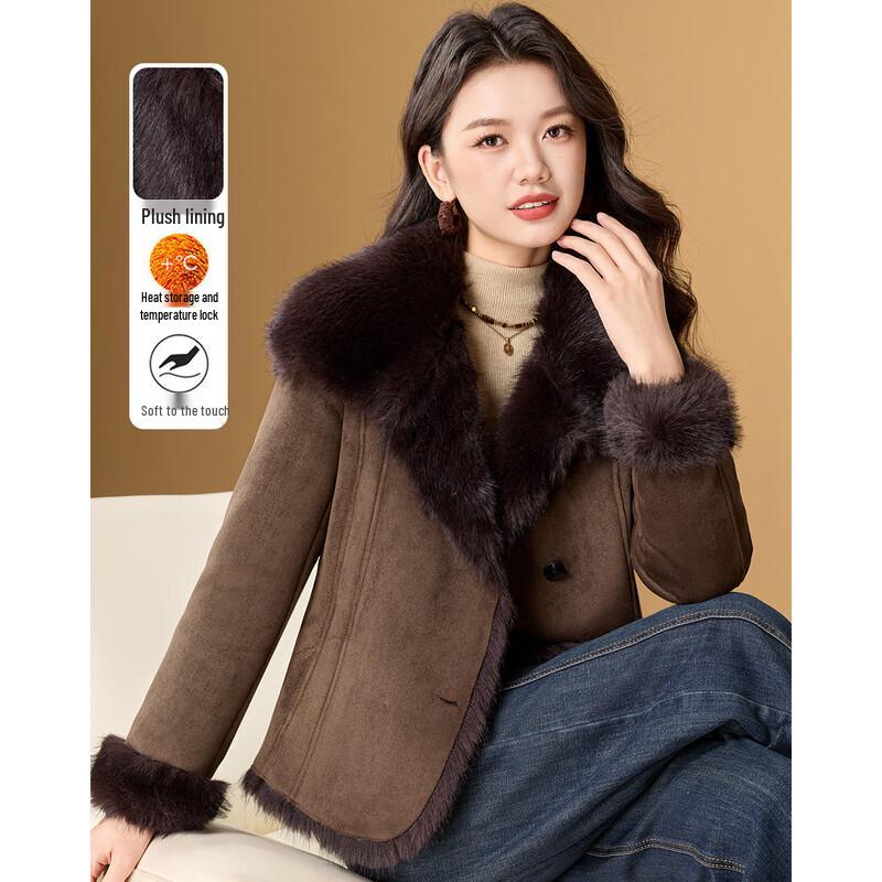 

MeiLanNi Maillard Faux Shearling Coat 2XL