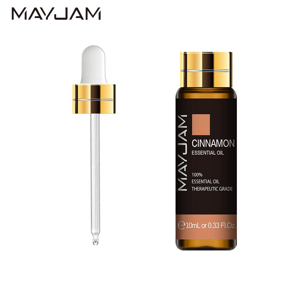 

MAYJAM 10 мл/30 мл/100 мл эфирное масло корицы Ароматерапия Здоровый успокаивающий диффузор свежести воздуха Чистое антибактериальное эфирное масло для дегельминтизации Cinnamon-10ml+dropper