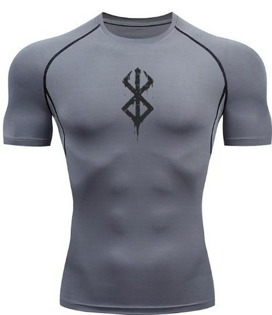 Men's Quick-Dry Compression T-Shirts: High Elastic, Moisture-Wicking Activewear for Basketball, Fitness, and Running.