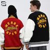 Men's Fleece Baseball Jacket with Towel Embroidery for Spring/Autumn
