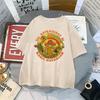 Material Retro Apricot Mushroom Cute T Shirts Oneck Casual 100 Cotton Plus Size Unisex Unisex Tshirts 2022 Streetwear Clothes