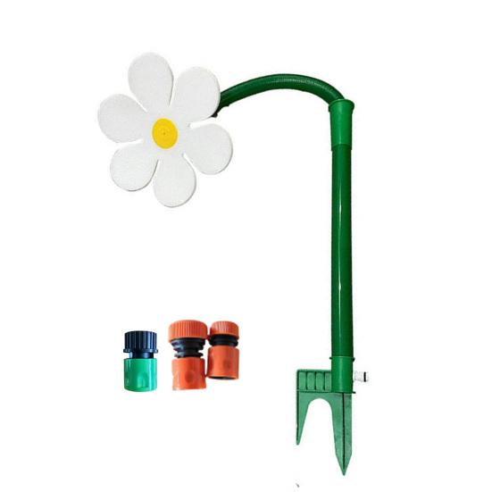 

Dancing Flower Lawn Sprinkler Crazy Daisy Water Sprinkler 360-Degree Rotating Dancing Sunflower Sprinkler for Yard Garden Watering Dogs Kids Outdoor білий