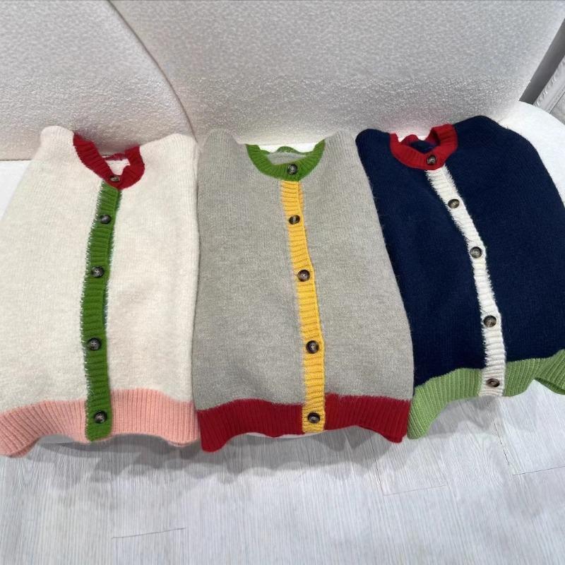 Design sense niche color matching knitted cardigan women's autumn and winter new loose lazy thickened soft waxy sweater jacket