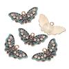 10pcs Enamel Butterfly Alloy Pendants Colorful Dropping Oil Necklace Charms For DIY Jewelry Bracelet Earrings Making Findings