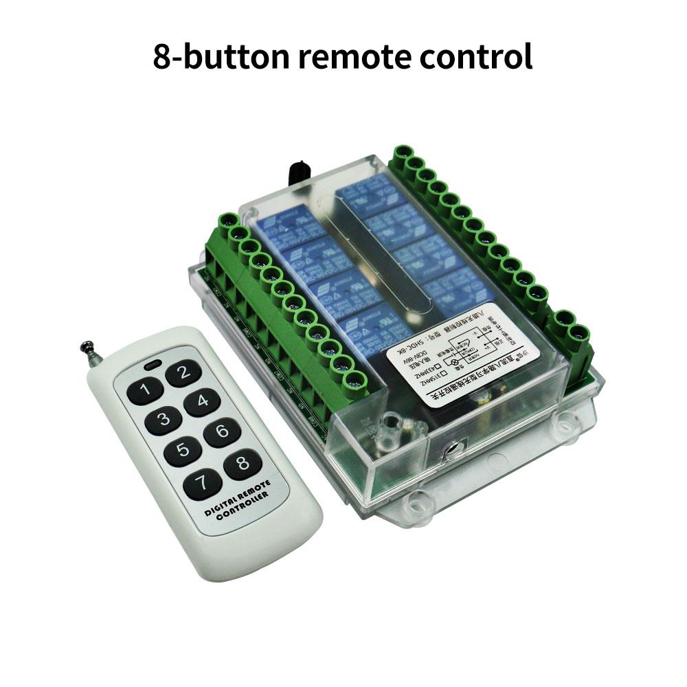 8 Channel Wireless RF Remote Control Switch 12V/24V/36V/220V Remote Control Wireless Remote Motor Control Switch