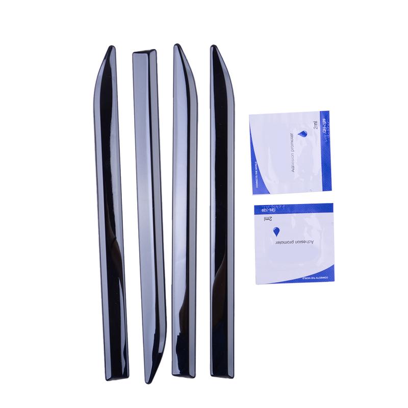 Car SUV Body Front Door Side Fender Trim Dagger Emblem Sticker Cover Accessories Badge Strip Stripe Decal Decor Black Universal