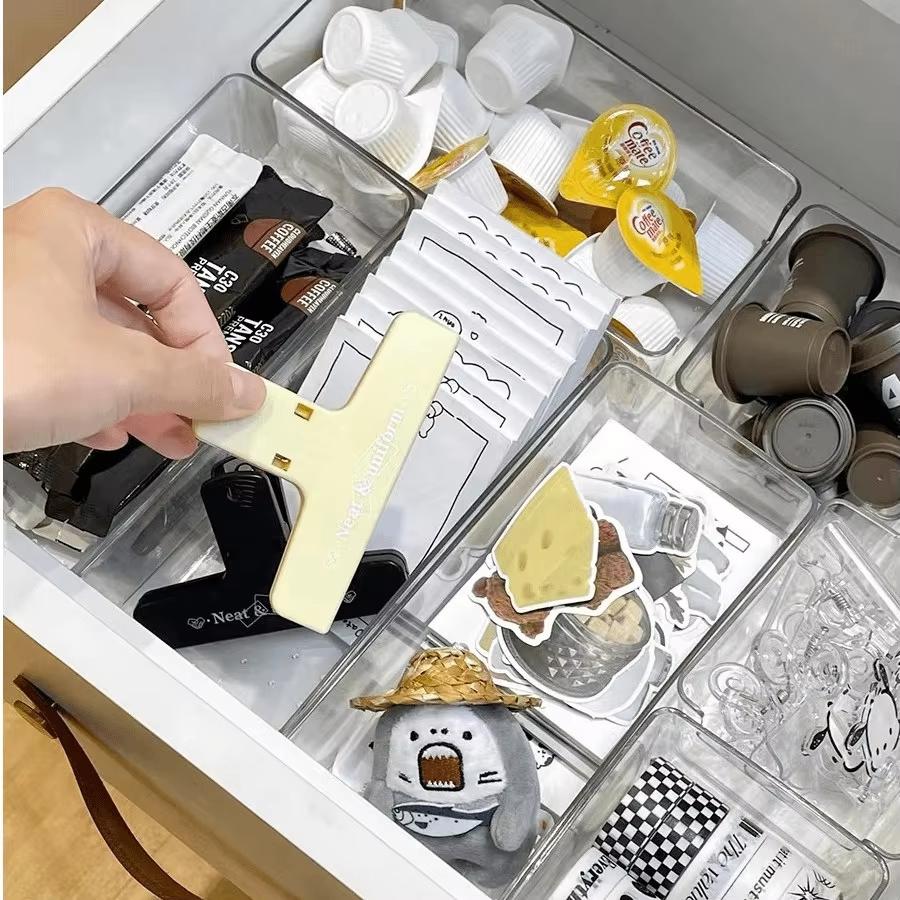 4/28 PCS Clear Drawer Organizer Set Multi-functional Desk Organizer Trays for Cosmetics Kitchen Utensils and Office Accessories