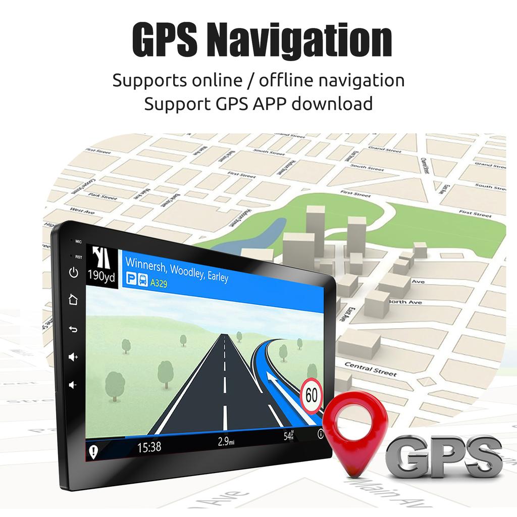 ESSGOO 9" Carplay Android Auto Car Radio AM 522~1629 kHz 2Din Android 4G 64G Universal Multimedia Player Autoradio Stereo GPS