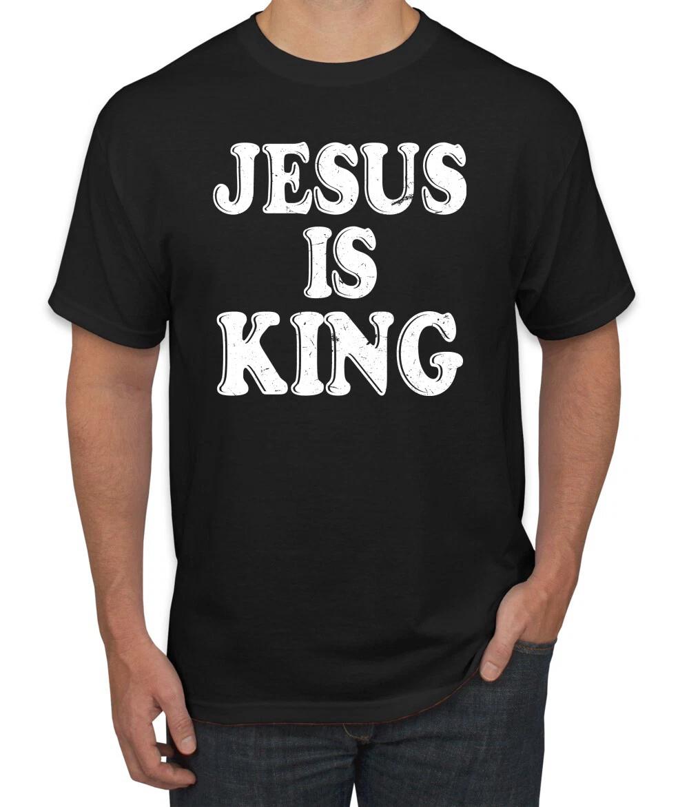 Jesus Is King Bible Scripture Men T- Shirt S