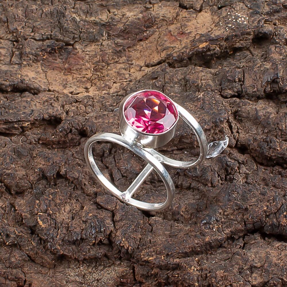 

Натуральный розовый турмалин драгоценный камень 925 стерлинговое серебро ювелирные изделия ручной работы бохо кольцо RR-13-13 11.5