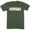 The Specials T Shirt Solid Band Logo Official Mens Military Green L