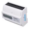Electric Meter 3 Phase 4 Wire 7P LCD Digital Display DIN Rail Mount Power Monitor