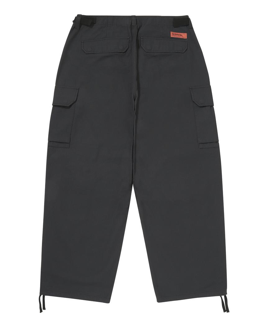 Syupeodeulai Cargo Parachute Pants Black