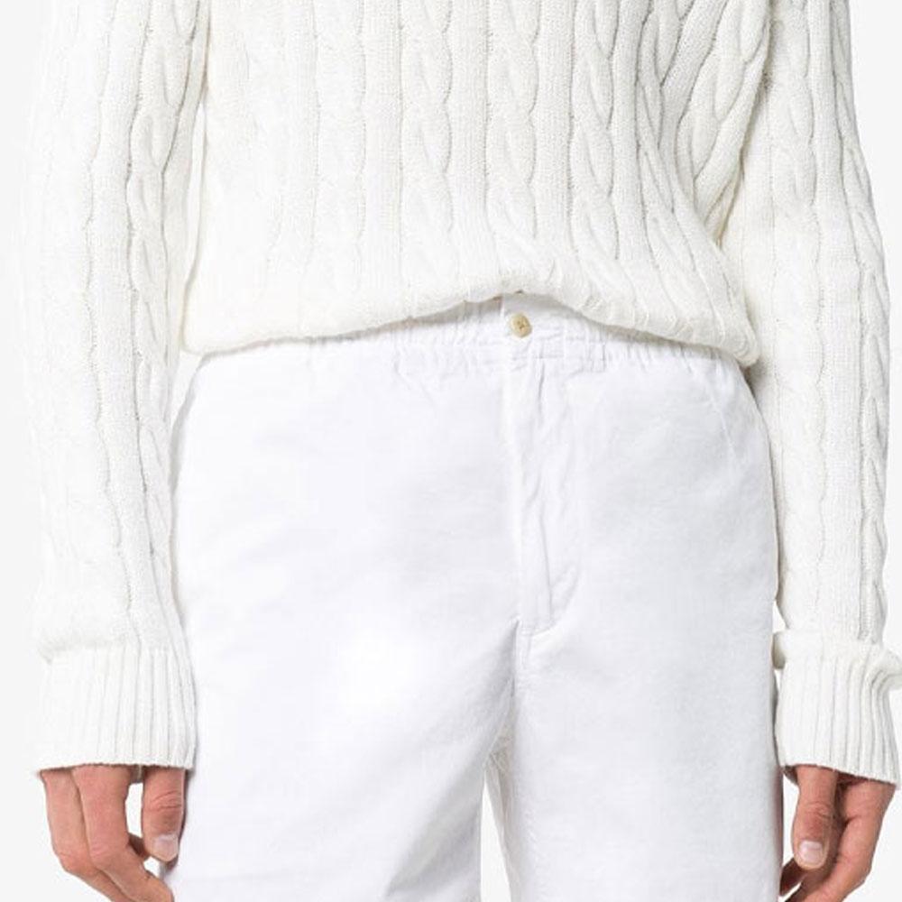 Polo Ralph Lauren Solid Color Button Closure Shorts Men shorts White 710644995-011
